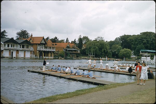 [1096 Views of the Henley Royal Regatta for Sports Illustrated Article, "Henley Forever"], Walker Evans (American, St. Louis, Missouri 1903–1975 New Haven, Connecticut), Color film transparency