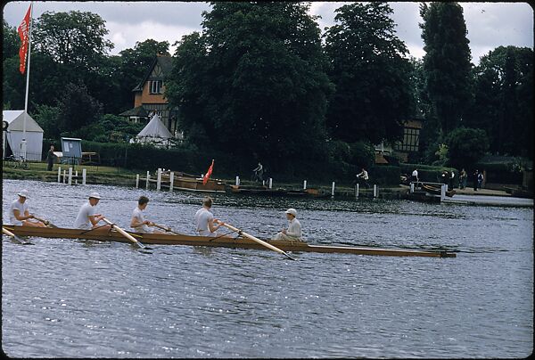 [1096 Views of the Henley Royal Regatta for Sports Illustrated Article, "Henley Forever"], Walker Evans (American, St. Louis, Missouri 1903–1975 New Haven, Connecticut), Color film transparency