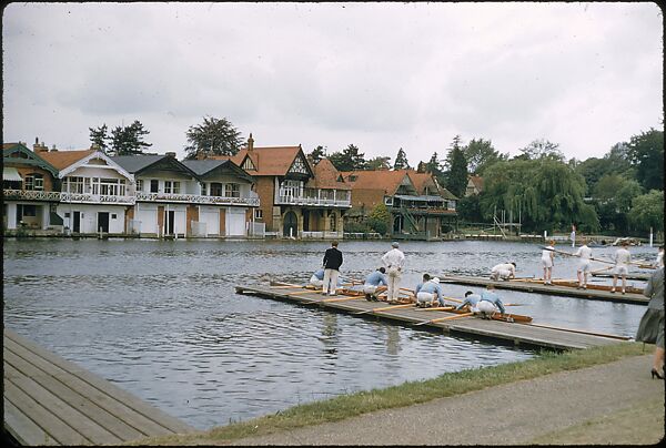 [1096 Views of the Henley Royal Regatta for Sports Illustrated Article, "Henley Forever"], Walker Evans (American, St. Louis, Missouri 1903–1975 New Haven, Connecticut), Color film transparency