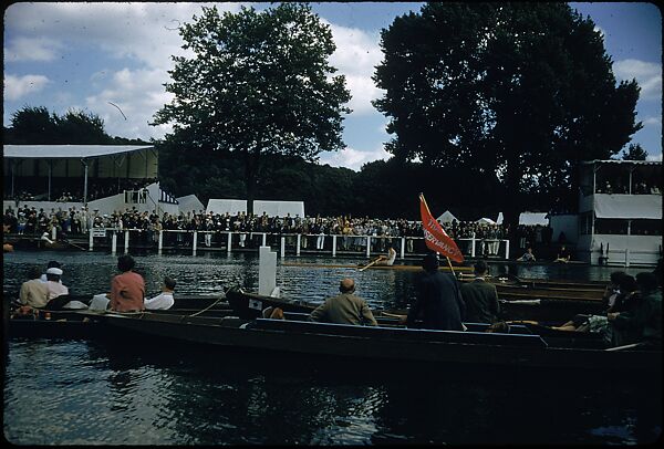 [1096 Views of the Henley Royal Regatta for Sports Illustrated Article, "Henley Forever"], Walker Evans (American, St. Louis, Missouri 1903–1975 New Haven, Connecticut), Color film transparency