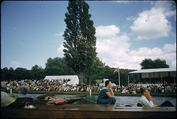 [1096 Views of the Henley Royal Regatta for Sports Illustrated Article, "Henley Forever"], Walker Evans (American, St. Louis, Missouri 1903–1975 New Haven, Connecticut), Color film transparency