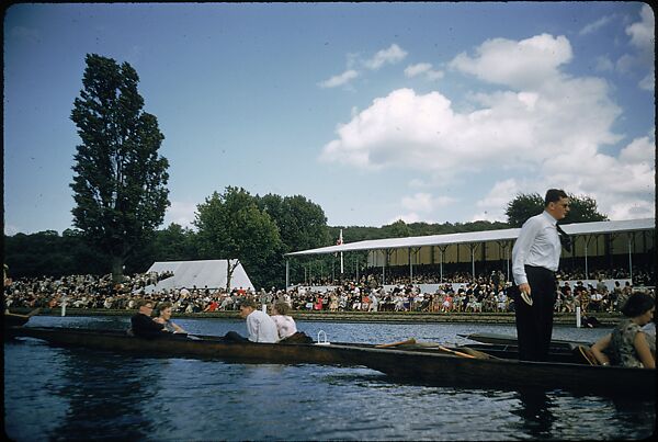 [1096 Views of the Henley Royal Regatta for Sports Illustrated Article, "Henley Forever"], Walker Evans (American, St. Louis, Missouri 1903–1975 New Haven, Connecticut), Color film transparency