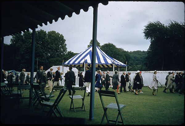 [1096 Views of the Henley Royal Regatta for Sports Illustrated Article, "Henley Forever"], Walker Evans (American, St. Louis, Missouri 1903–1975 New Haven, Connecticut), Color film transparency