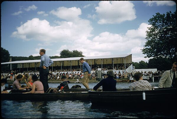 [1096 Views of the Henley Royal Regatta for Sports Illustrated Article, "Henley Forever"], Walker Evans (American, St. Louis, Missouri 1903–1975 New Haven, Connecticut), Color film transparency