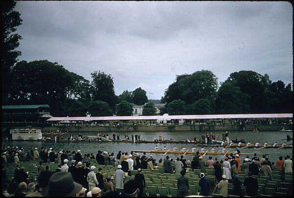 [1096 Views of the Henley Royal Regatta for Sports Illustrated Article, "Henley Forever"], Walker Evans (American, St. Louis, Missouri 1903–1975 New Haven, Connecticut), Color film transparency