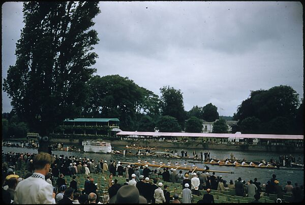 [1096 Views of the Henley Royal Regatta for Sports Illustrated Article, "Henley Forever"], Walker Evans (American, St. Louis, Missouri 1903–1975 New Haven, Connecticut), Color film transparency