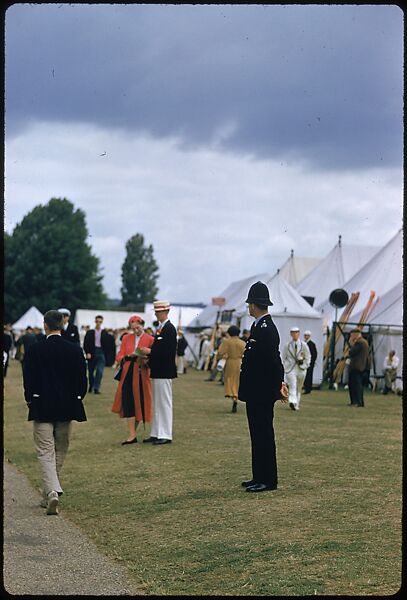 [1096 Views of the Henley Royal Regatta for Sports Illustrated Article, "Henley Forever"], Walker Evans (American, St. Louis, Missouri 1903–1975 New Haven, Connecticut), Color film transparency