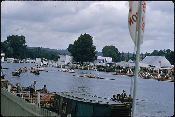 [1096 Views of the Henley Royal Regatta for Sports Illustrated Article, "Henley Forever"], Walker Evans (American, St. Louis, Missouri 1903–1975 New Haven, Connecticut), Color film transparency