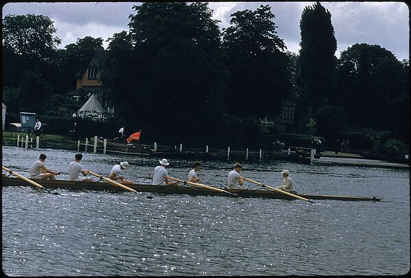 [1096 Views of the Henley Royal Regatta for Sports Illustrated Article, "Henley Forever"], Walker Evans (American, St. Louis, Missouri 1903–1975 New Haven, Connecticut), Color film transparency