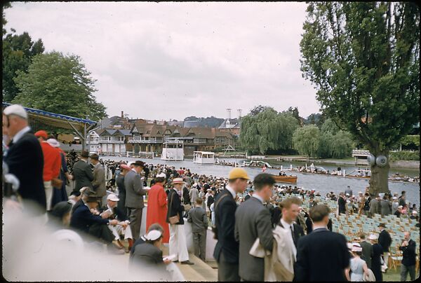 [1096 Views of the Henley Royal Regatta for Sports Illustrated Article, "Henley Forever"], Walker Evans (American, St. Louis, Missouri 1903–1975 New Haven, Connecticut), Color film transparency