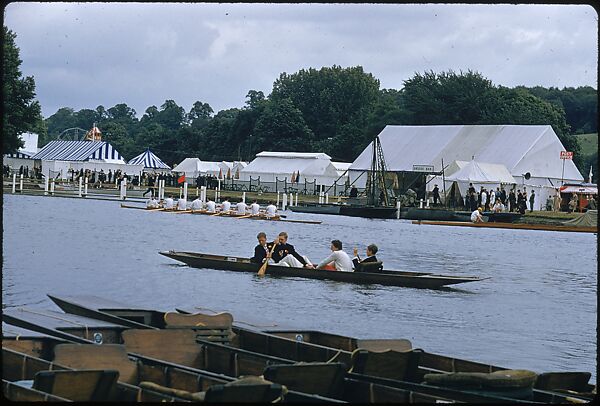 [1096 Views of the Henley Royal Regatta for Sports Illustrated Article, "Henley Forever"], Walker Evans (American, St. Louis, Missouri 1903–1975 New Haven, Connecticut), Color film transparency