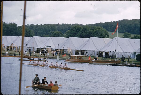 [1096 Views of the Henley Royal Regatta for Sports Illustrated Article, "Henley Forever"], Walker Evans (American, St. Louis, Missouri 1903–1975 New Haven, Connecticut), Color film transparency