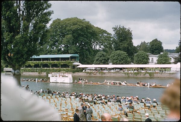 [1096 Views of the Henley Royal Regatta for Sports Illustrated Article, "Henley Forever"], Walker Evans (American, St. Louis, Missouri 1903–1975 New Haven, Connecticut), Color film transparency