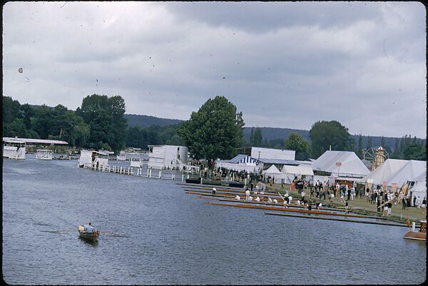 [1096 Views of the Henley Royal Regatta for Sports Illustrated Article, "Henley Forever"], Walker Evans (American, St. Louis, Missouri 1903–1975 New Haven, Connecticut), Color film transparency