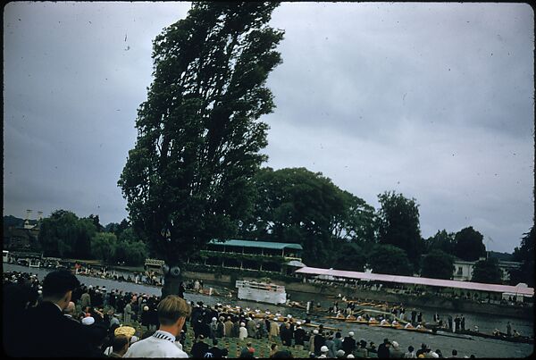 [1096 Views of the Henley Royal Regatta for Sports Illustrated Article, "Henley Forever"], Walker Evans (American, St. Louis, Missouri 1903–1975 New Haven, Connecticut), Color film transparency
