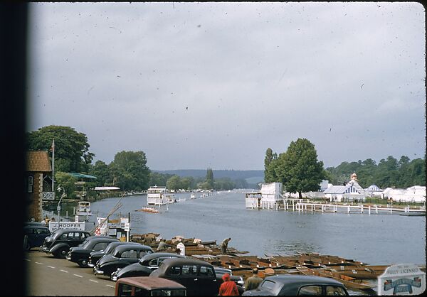 [1096 Views of the Henley Royal Regatta for Sports Illustrated Article, "Henley Forever"], Walker Evans (American, St. Louis, Missouri 1903–1975 New Haven, Connecticut), Color film transparency