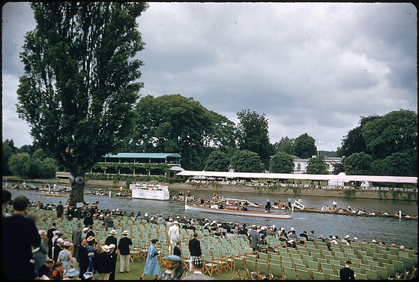 [1096 Views of the Henley Royal Regatta for Sports Illustrated Article, "Henley Forever"], Walker Evans (American, St. Louis, Missouri 1903–1975 New Haven, Connecticut), Color film transparency