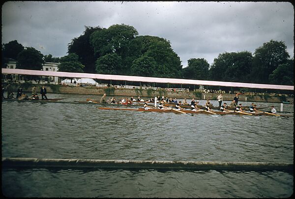 [1096 Views of the Henley Royal Regatta for Sports Illustrated Article, "Henley Forever"], Walker Evans (American, St. Louis, Missouri 1903–1975 New Haven, Connecticut), Color film transparency
