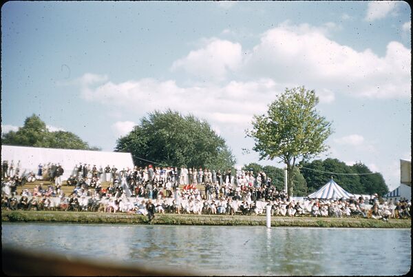 [1096 Views of the Henley Royal Regatta for Sports Illustrated Article, "Henley Forever"], Walker Evans (American, St. Louis, Missouri 1903–1975 New Haven, Connecticut), Color film transparency