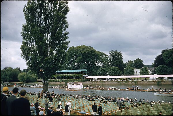 [1096 Views of the Henley Royal Regatta for Sports Illustrated Article, "Henley Forever"], Walker Evans (American, St. Louis, Missouri 1903–1975 New Haven, Connecticut), Color film transparency