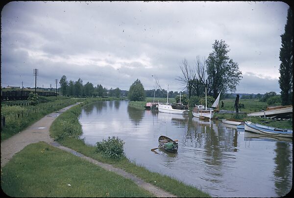 [1096 Views of the Henley Royal Regatta for Sports Illustrated Article, "Henley Forever"], Walker Evans (American, St. Louis, Missouri 1903–1975 New Haven, Connecticut), Color film transparency