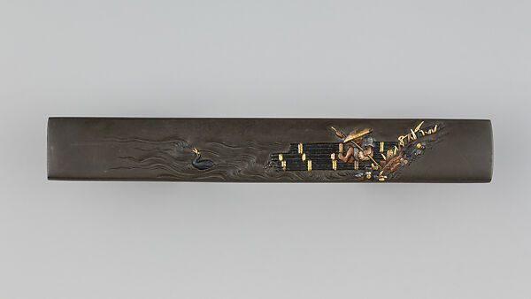 Knife Handle (Kozuka), Copper-silver alloy (shibuichi), gold, silver, copper-gold alloy (shakudō), copper, Japanese 