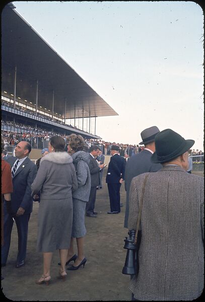 [306 Views of Aqueduct Raceway for Unpublished Sports Illustrated Article], Walker Evans (American, St. Louis, Missouri 1903–1975 New Haven, Connecticut), Color film transparency
