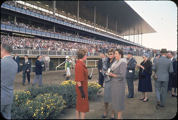 [306 Views of Aqueduct Raceway for Unpublished Sports Illustrated Article], Walker Evans (American, St. Louis, Missouri 1903–1975 New Haven, Connecticut), Color film transparency