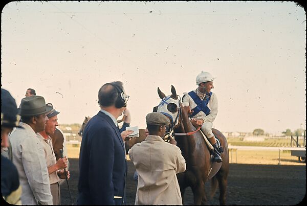 [306 Views of Aqueduct Raceway for Unpublished Sports Illustrated Article], Walker Evans (American, St. Louis, Missouri 1903–1975 New Haven, Connecticut), Color film transparency