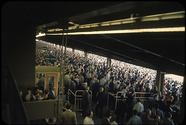 [306 Views of Aqueduct Raceway for Unpublished Sports Illustrated Article], Walker Evans (American, St. Louis, Missouri 1903–1975 New Haven, Connecticut), Color film transparency