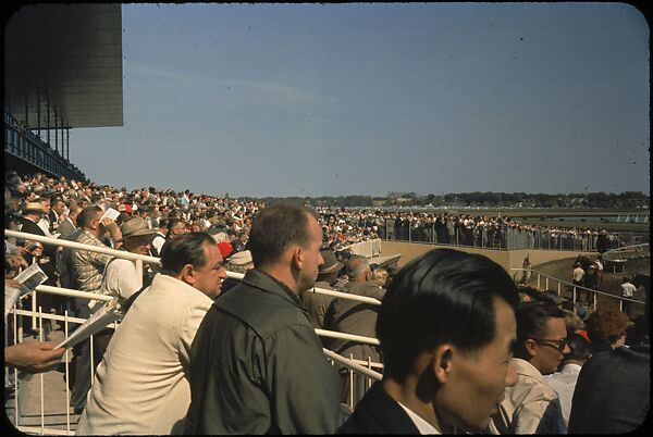 [306 Views of Aqueduct Raceway for Unpublished Sports Illustrated Article], Walker Evans (American, St. Louis, Missouri 1903–1975 New Haven, Connecticut), Color film transparency