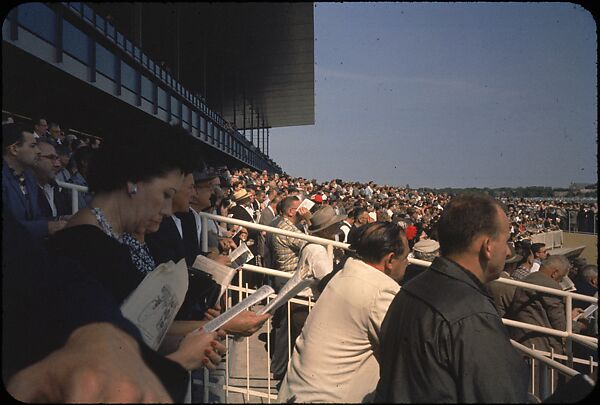 [306 Views of Aqueduct Raceway for Unpublished Sports Illustrated Article], Walker Evans (American, St. Louis, Missouri 1903–1975 New Haven, Connecticut), Color film transparency