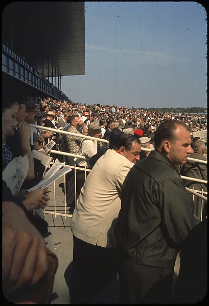 [306 Views of Aqueduct Raceway for Unpublished Sports Illustrated Article], Walker Evans (American, St. Louis, Missouri 1903–1975 New Haven, Connecticut), Color film transparency