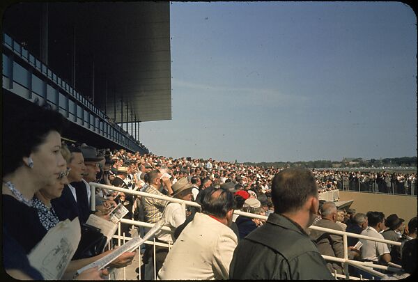 [306 Views of Aqueduct Raceway for Unpublished Sports Illustrated Article], Walker Evans (American, St. Louis, Missouri 1903–1975 New Haven, Connecticut), Color film transparency