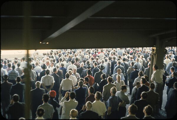 [306 Views of Aqueduct Raceway for Unpublished Sports Illustrated Article], Walker Evans (American, St. Louis, Missouri 1903–1975 New Haven, Connecticut), Color film transparency