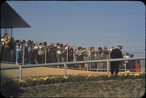 [306 Views of Aqueduct Raceway for Unpublished Sports Illustrated Article], Walker Evans (American, St. Louis, Missouri 1903–1975 New Haven, Connecticut), Color film transparency