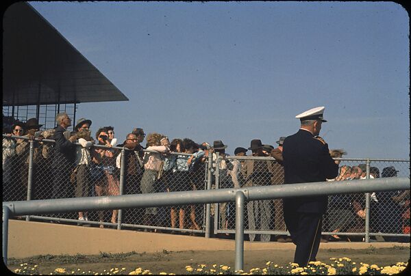 [306 Views of Aqueduct Raceway for Unpublished Sports Illustrated Article], Walker Evans (American, St. Louis, Missouri 1903–1975 New Haven, Connecticut), Color film transparency