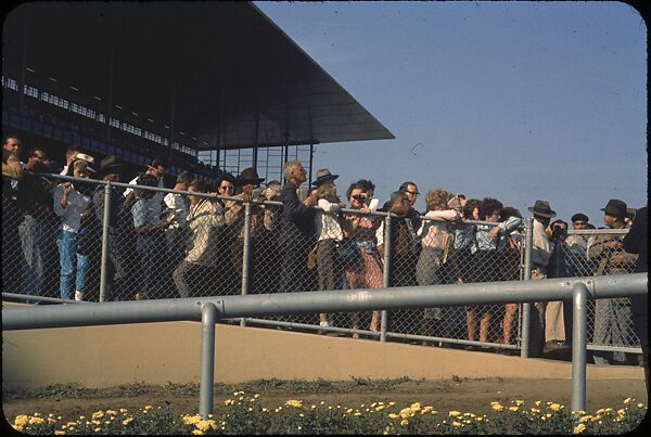 [306 Views of Aqueduct Raceway for Unpublished Sports Illustrated Article], Walker Evans (American, St. Louis, Missouri 1903–1975 New Haven, Connecticut), Color film transparency