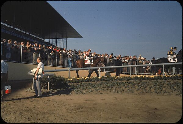 [306 Views of Aqueduct Raceway for Unpublished Sports Illustrated Article], Walker Evans (American, St. Louis, Missouri 1903–1975 New Haven, Connecticut), Color film transparency