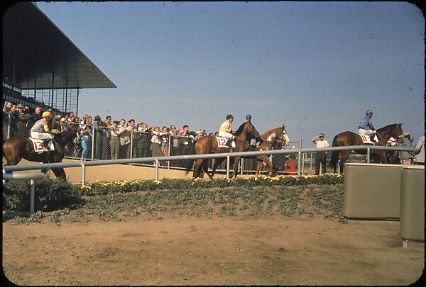 [306 Views of Aqueduct Raceway for Unpublished Sports Illustrated Article], Walker Evans (American, St. Louis, Missouri 1903–1975 New Haven, Connecticut), Color film transparency