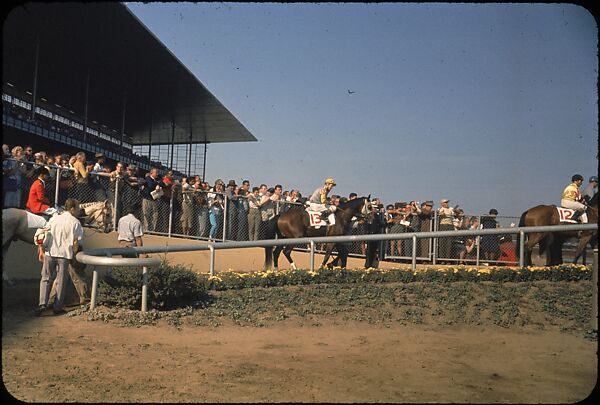 [306 Views of Aqueduct Raceway for Unpublished Sports Illustrated Article], Walker Evans (American, St. Louis, Missouri 1903–1975 New Haven, Connecticut), Color film transparency