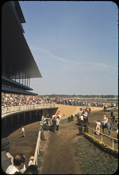 [306 Views of Aqueduct Raceway for Unpublished Sports Illustrated Article], Walker Evans (American, St. Louis, Missouri 1903–1975 New Haven, Connecticut), Color film transparency