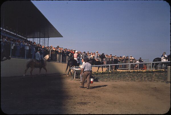 [306 Views of Aqueduct Raceway for Unpublished Sports Illustrated Article], Walker Evans (American, St. Louis, Missouri 1903–1975 New Haven, Connecticut), Color film transparency