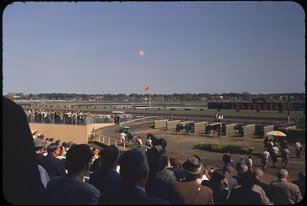 [306 Views of Aqueduct Raceway for Unpublished Sports Illustrated Article], Walker Evans (American, St. Louis, Missouri 1903–1975 New Haven, Connecticut), Color film transparency