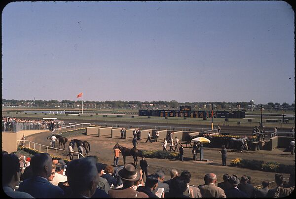 [306 Views of Aqueduct Raceway for Unpublished Sports Illustrated Article], Walker Evans (American, St. Louis, Missouri 1903–1975 New Haven, Connecticut), Color film transparency
