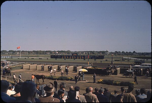 [306 Views of Aqueduct Raceway for Unpublished Sports Illustrated Article], Walker Evans (American, St. Louis, Missouri 1903–1975 New Haven, Connecticut), Color film transparency
