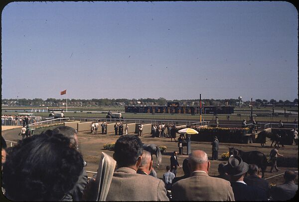 [306 Views of Aqueduct Raceway for Unpublished Sports Illustrated Article], Walker Evans (American, St. Louis, Missouri 1903–1975 New Haven, Connecticut), Color film transparency
