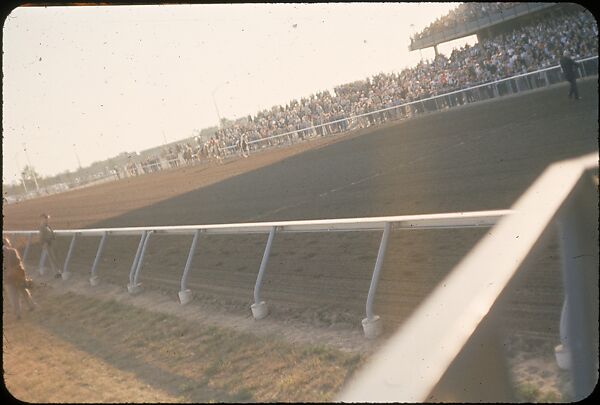 [306 Views of Aqueduct Raceway for Unpublished Sports Illustrated Article], Walker Evans (American, St. Louis, Missouri 1903–1975 New Haven, Connecticut), Color film transparency