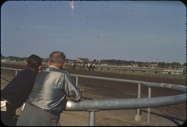 [306 Views of Aqueduct Raceway for Unpublished Sports Illustrated Article], Walker Evans (American, St. Louis, Missouri 1903–1975 New Haven, Connecticut), Color film transparency