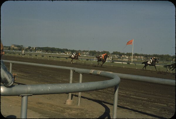 [306 Views of Aqueduct Raceway for Unpublished Sports Illustrated Article], Walker Evans (American, St. Louis, Missouri 1903–1975 New Haven, Connecticut), Color film transparency